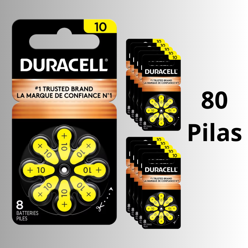 Pilas Duracell 10 (80 pilas)