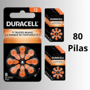 Pilas Duracell 13 (80 pilas)