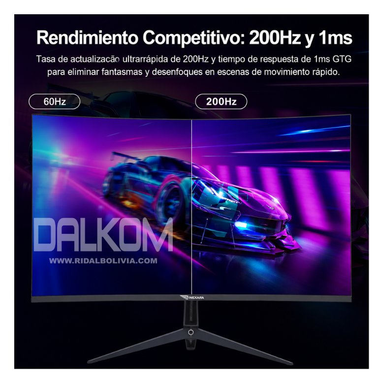 Monitor Gamer Curvo de 27 pulgadas Grasep E-DJR270 200hz - Imagen 3