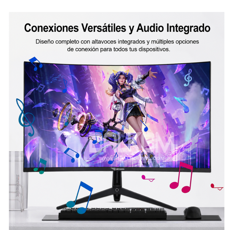 Monitor Gamer Curvo de 27 pulgadas Grasep E-DJR270 200hz - Imagen 7